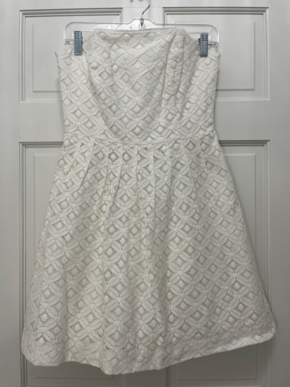 Lilly Pulitzer #68434 XO Lace Fabric Caitlin Resort Strapless Mini Dress - Sz 4